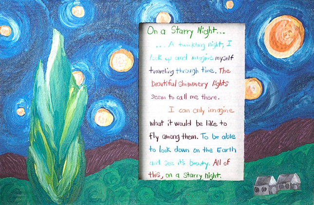 creative writing about starry night